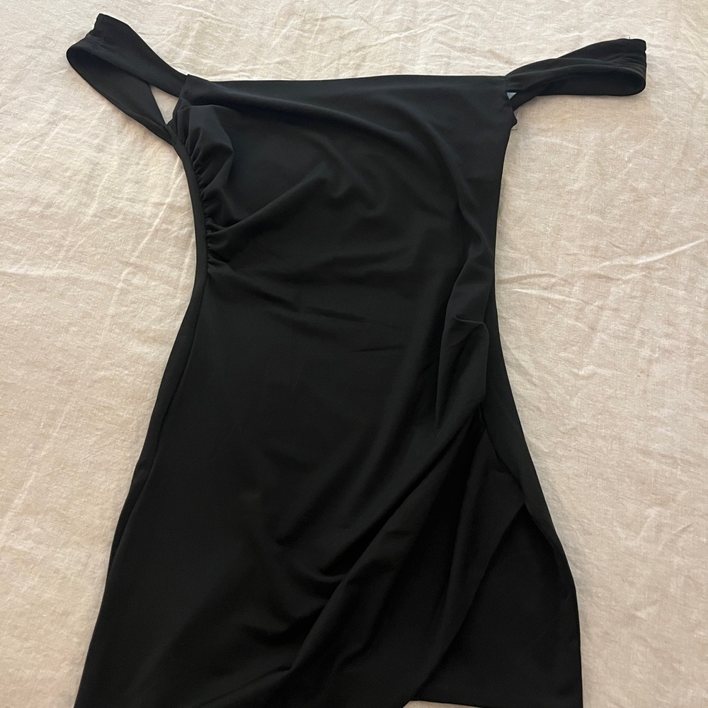 Chic Black Backless Women's Dress